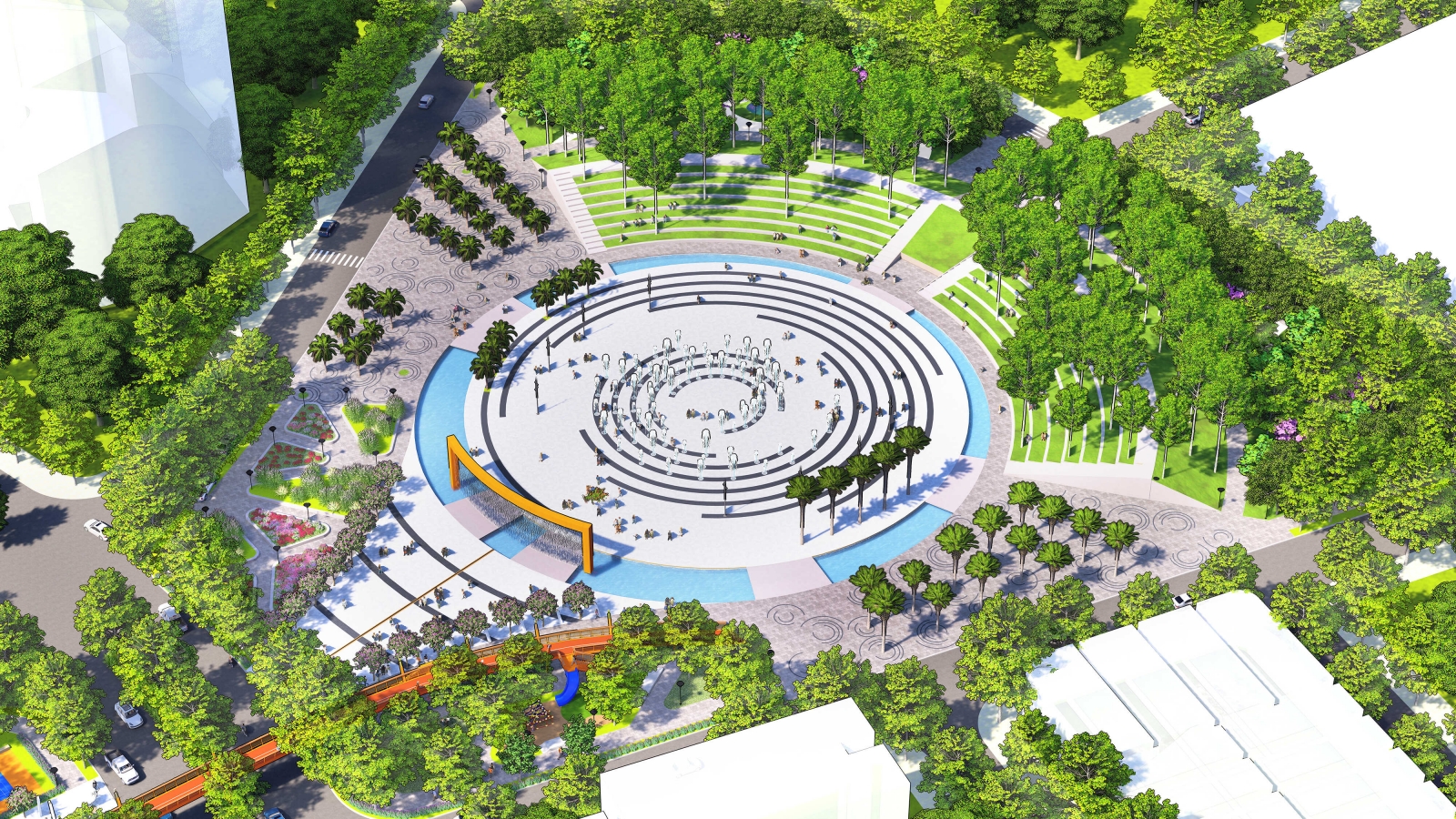 Công viên trung tâm dự án fpt plaza 2 
