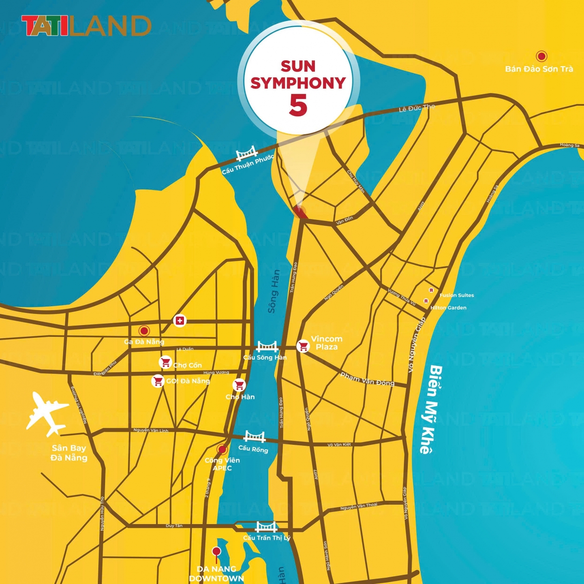 Vị trí dự án Sun Symphony 5